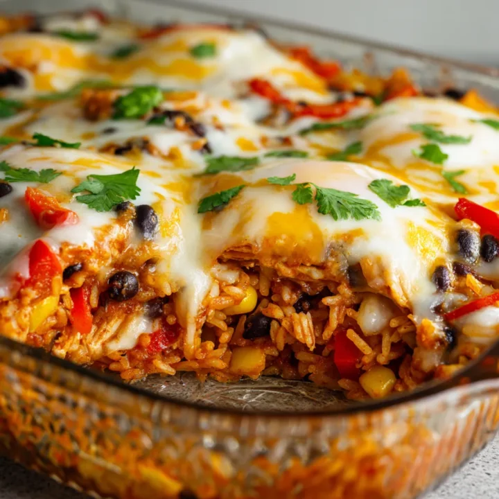 Chicken Burrito Casserole
