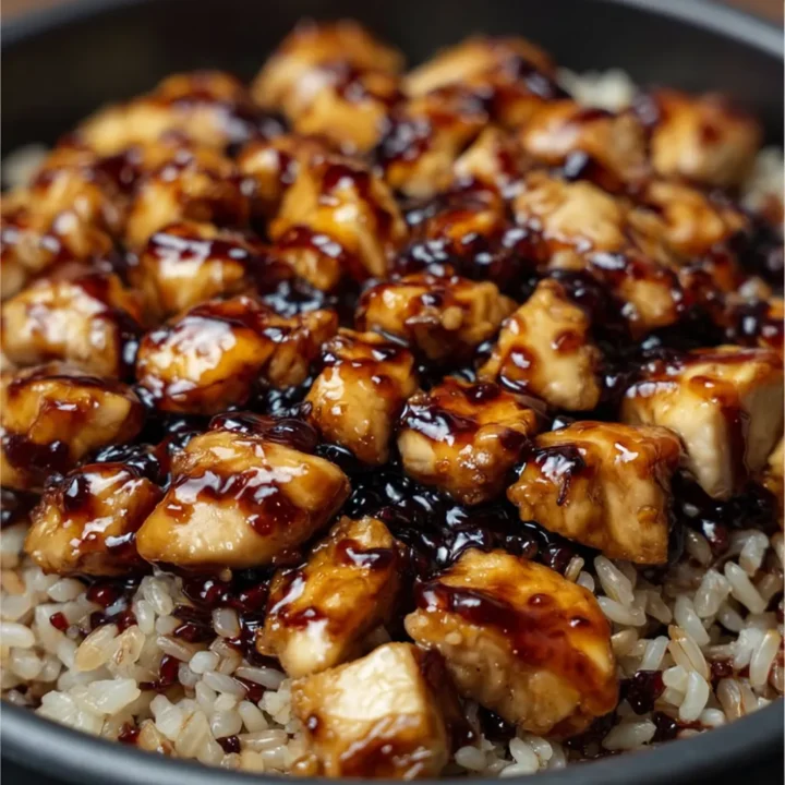 Easy Honey BBQ Chicken Rice Skillet