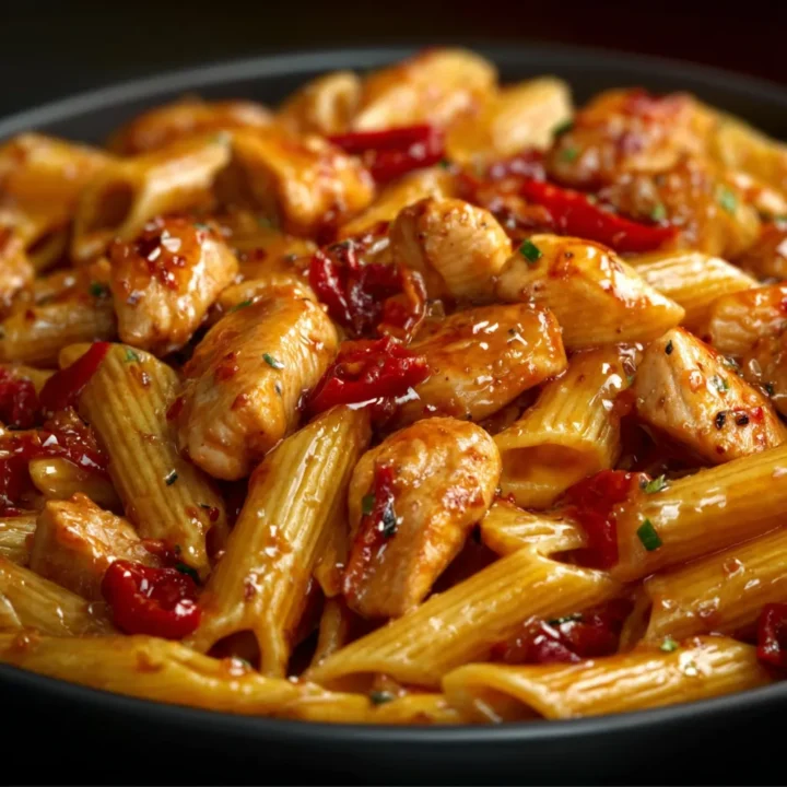 Easy One-Pan Tangy Honey BBQ Chicken Penne