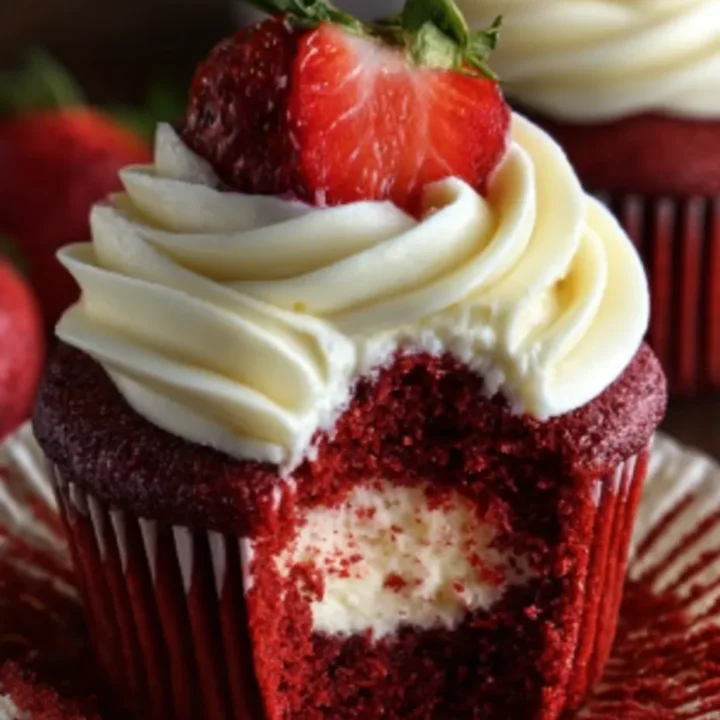 Red Velvet Cheesecake Cupcake