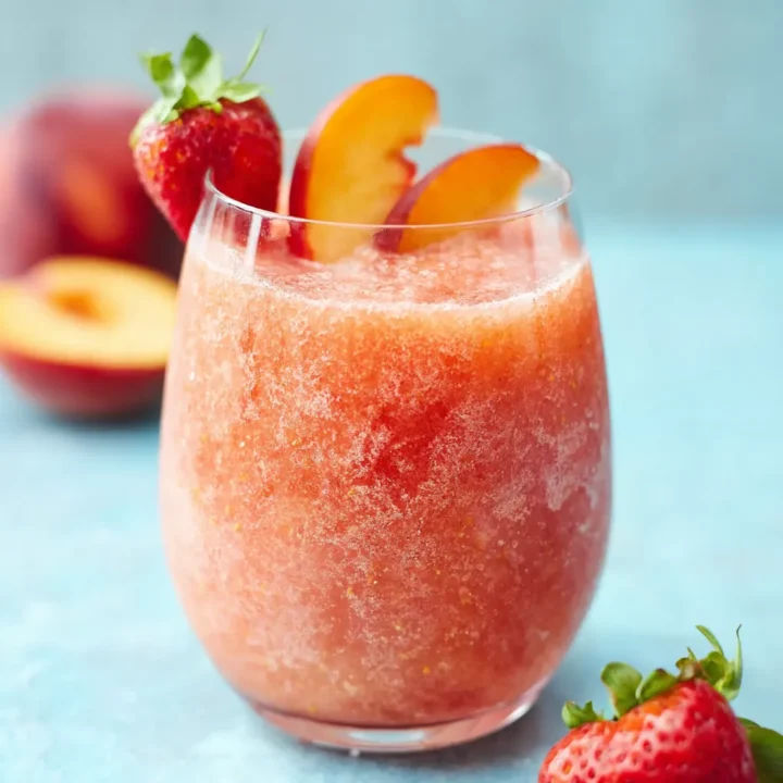 Strawberry Peach Slushies