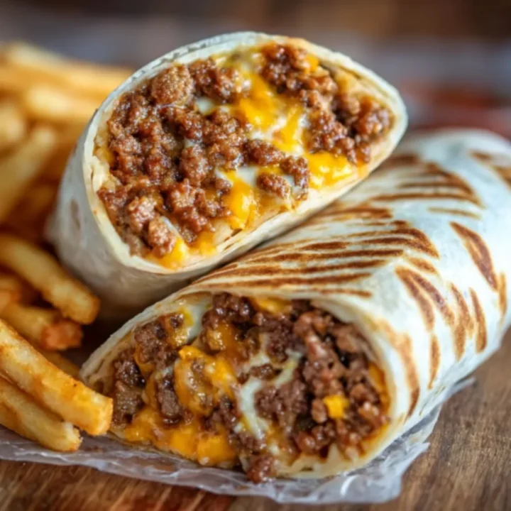 Tasty Steak & Cheese Dirty Fry Burritos
