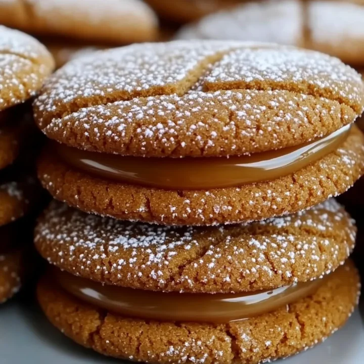Apple Cider Whoopie Pie cookies with Caramel