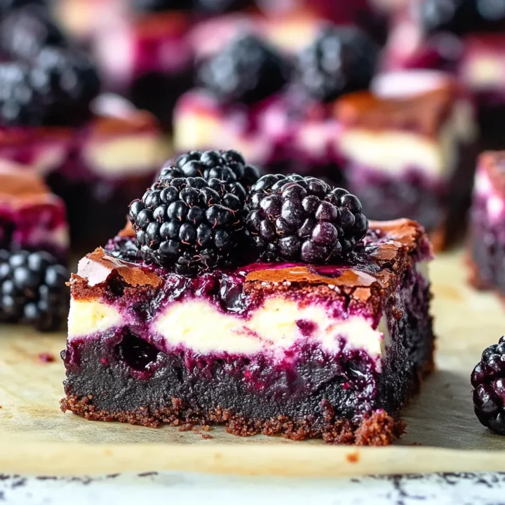 Blackberry Cheesecake Brownies Recipe