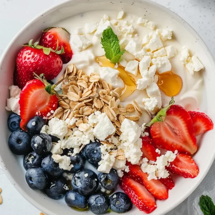Cottage Cheese Breakfast Bowl with Grilled Fruit