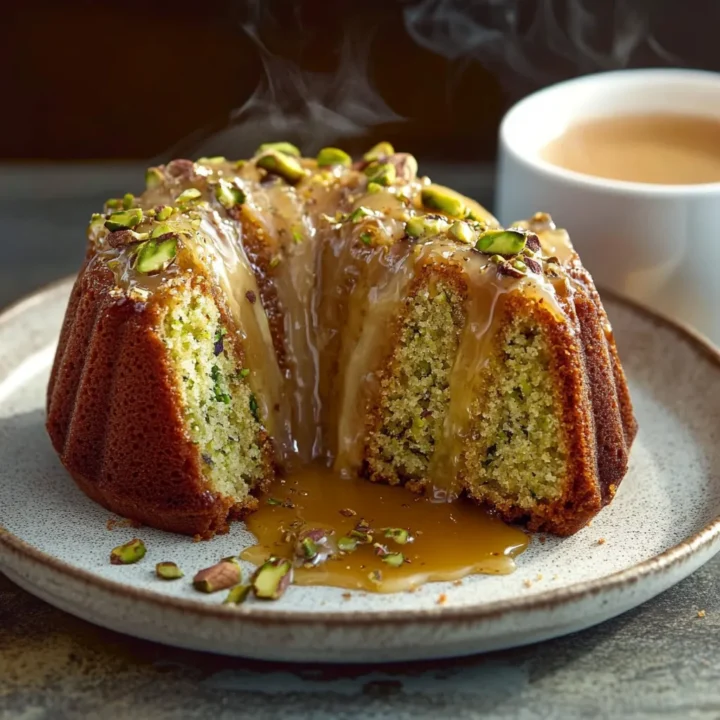 Decadent Pistachio Coffee Cake
