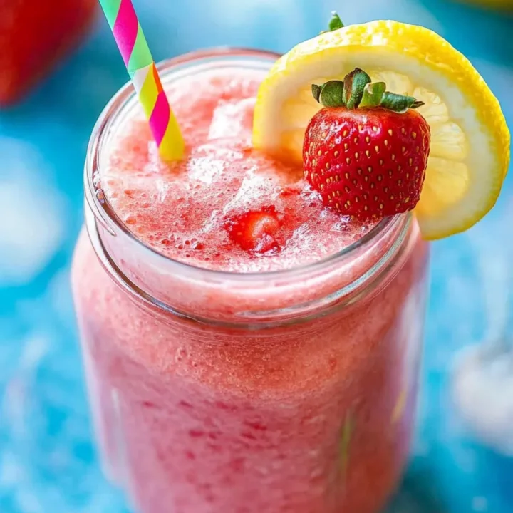 Frozen strawberry lemonade