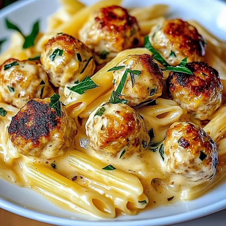 Garlic Butter Chicken Bites with Creamy Pasta