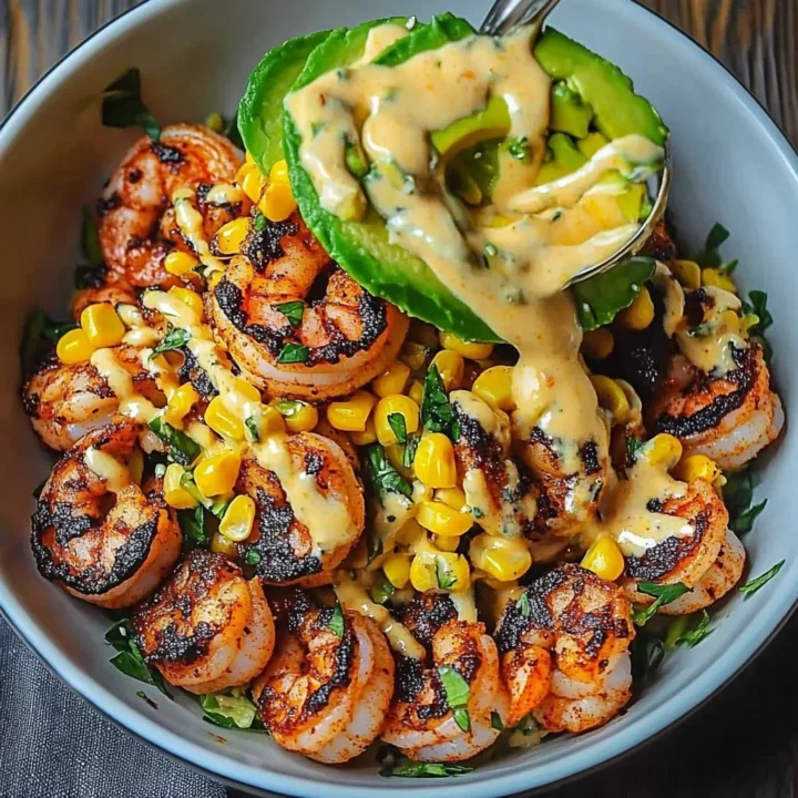 Grilled Shrimp Bowl with Avocado