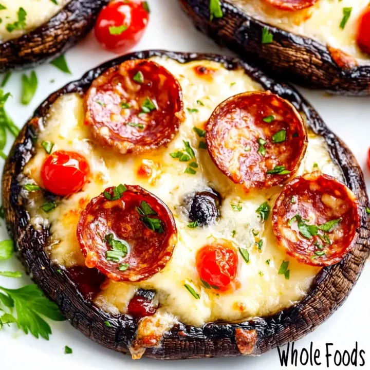 Low-Carb Portobello Pizzas