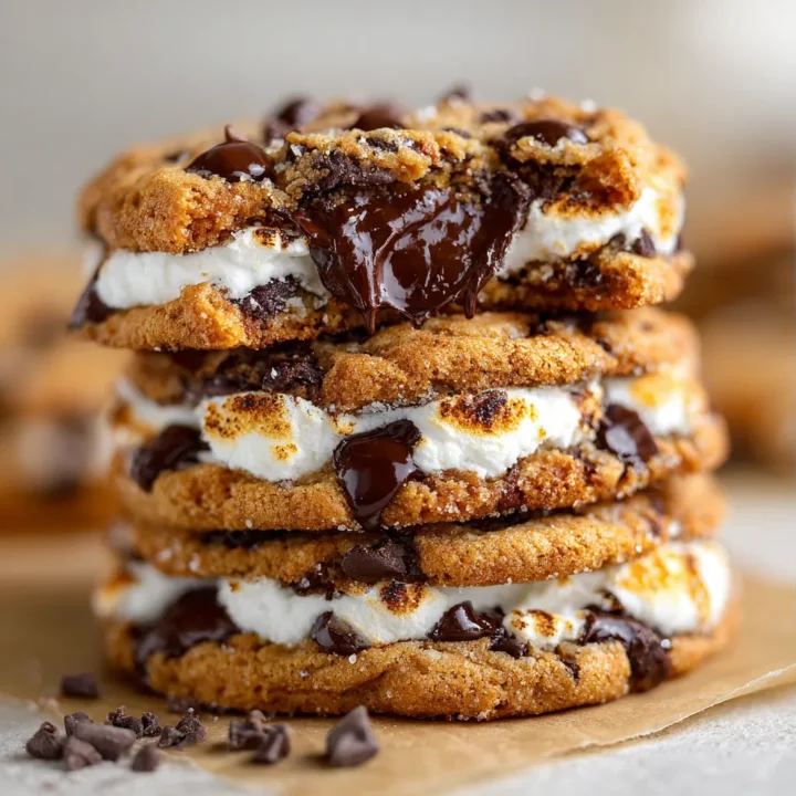 Chocolate Chip Cookies with Creamy Cheesecake Filling