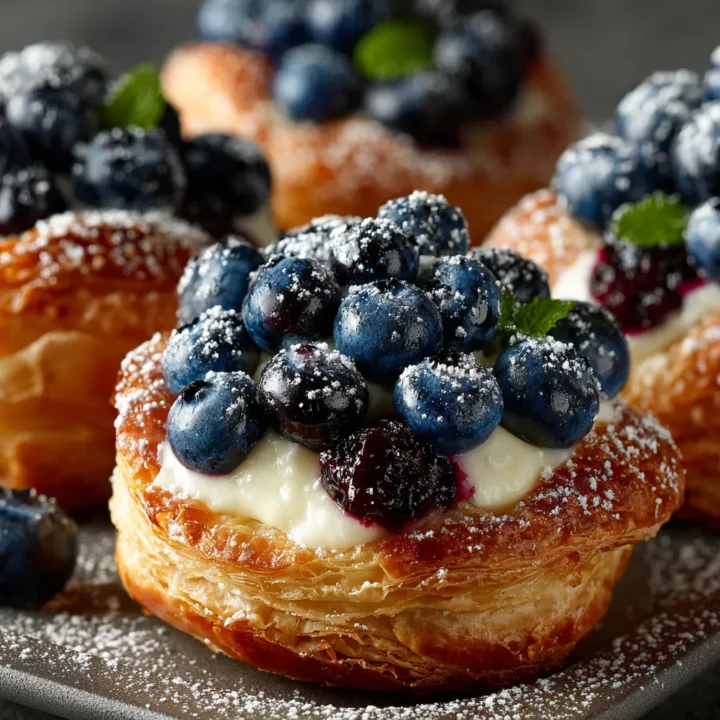 Blueberry Cream Cheese Puff Pastry