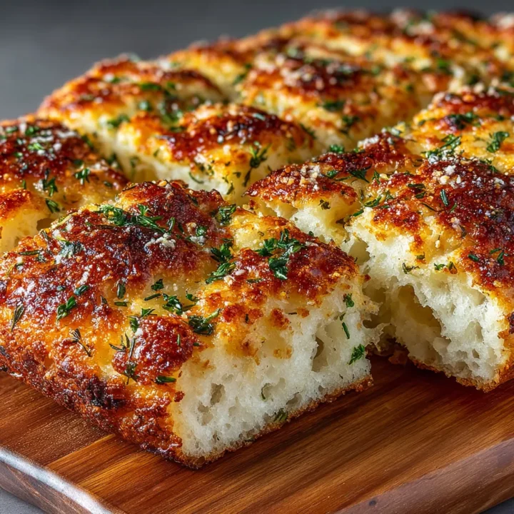 Cheesy Garlic Parmesan Focaccia