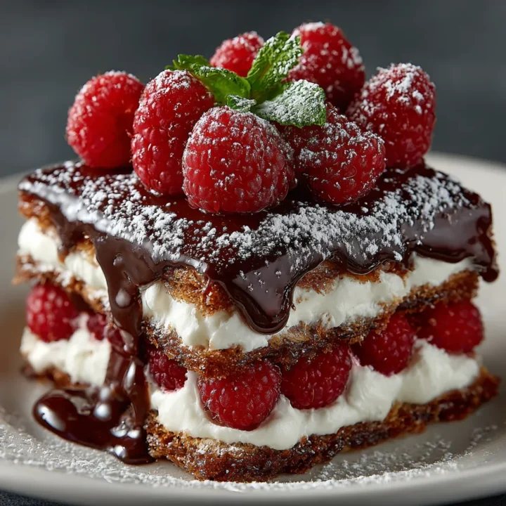 Raspberry Delight Dark Chocolate Lasagna Recipe
