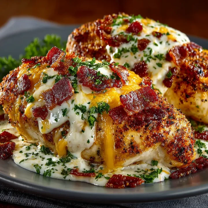These Baked Chicken Bacon Ranch
