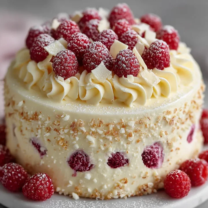 White Chocolate Raspberry Dream Cake