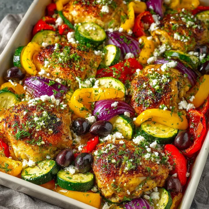 Sheet Pan Mediterranean Chicken & Zucchini