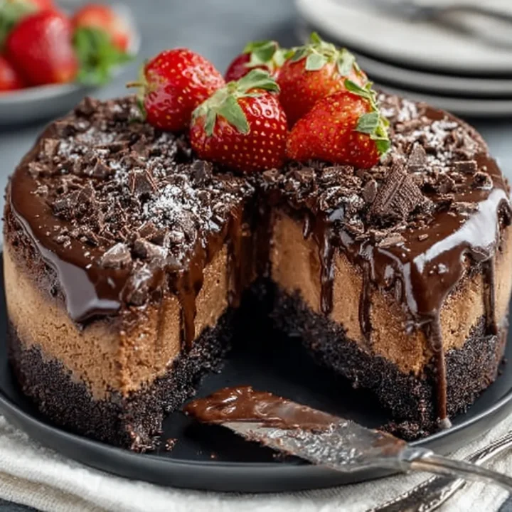 Triple Chocolate Cheesecake