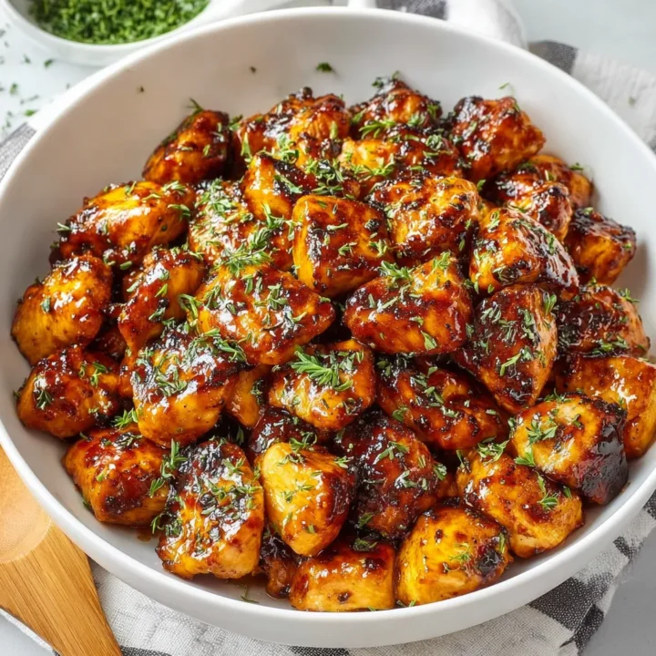 Honey Garlic Chicken Bites Recipe for Dinner
