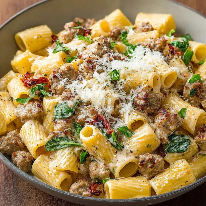 Creamy Italian Sausage Rigatoni Recipe