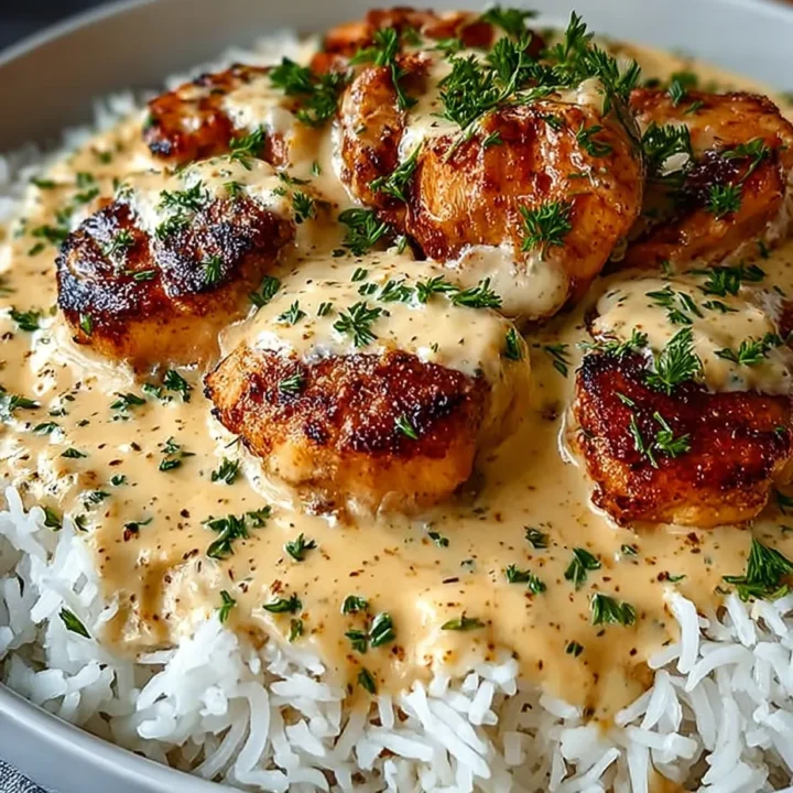 Creamy Smothered Chicken and Rice Recipe | Southern Comfort Food
