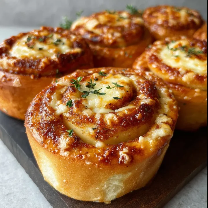 Garlic Bread Cinnamon Rolls Recipe | Savory Cheesy Appetizer