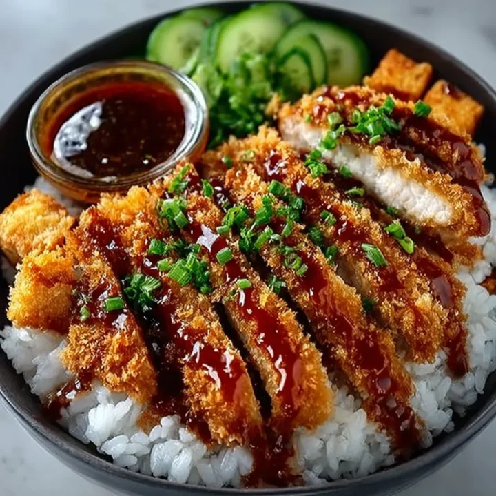 Crispy Japanese Katsu Bowls Recipe with Homemade Tonkatsu Sauce in 30 Minutes