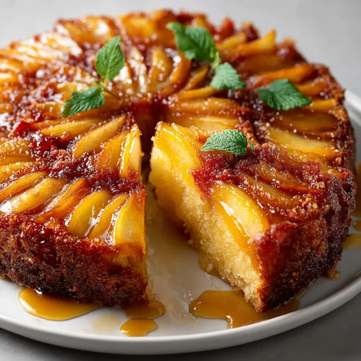 Easy Apple Upside Down Cake Recipe
