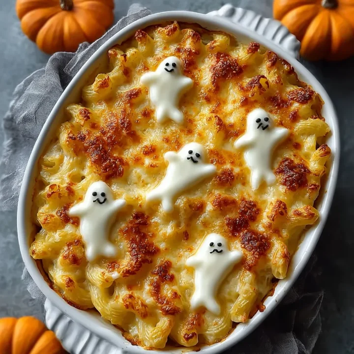 Spooky Ghost Mac and Cheese