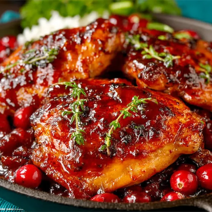 Skillet Cranberry Orange Chicken Recipe