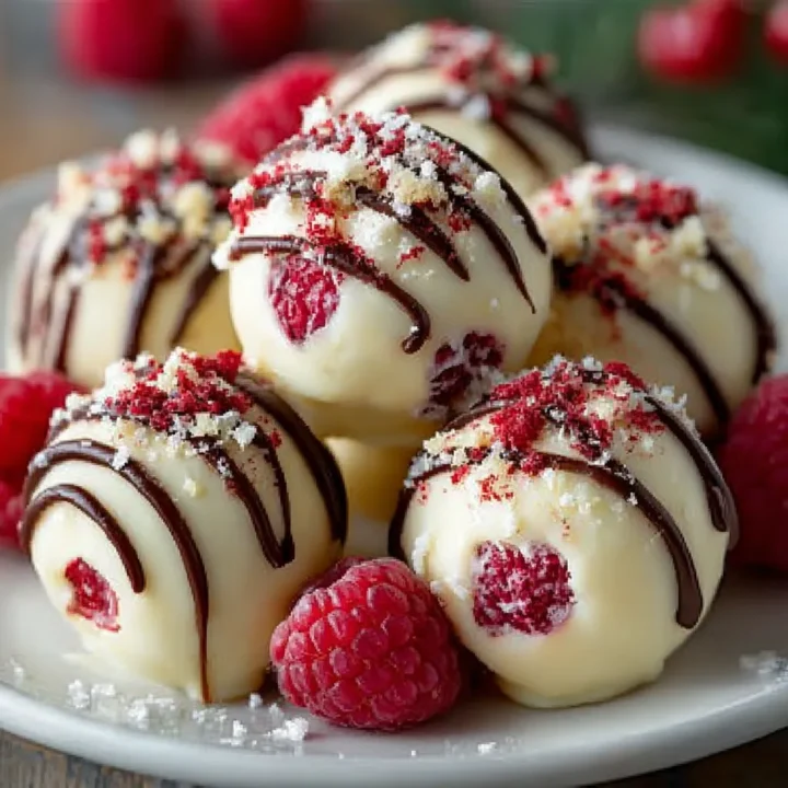 White Chocolate Raspberry Cheesecake Balls Recipe