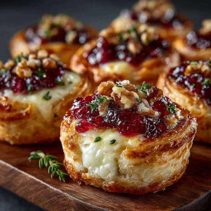 Brie Bites with Cranberry Crunch