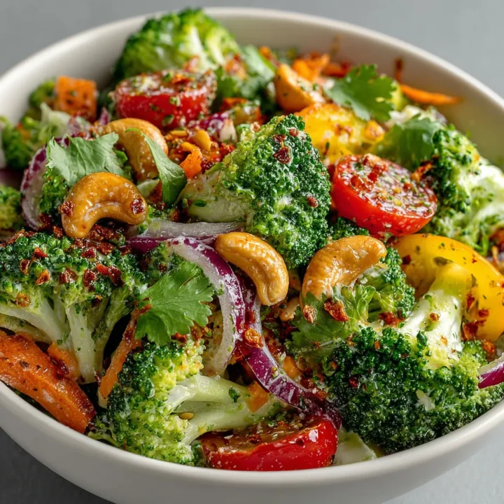 Broccoli Cashew Salad Recipe
