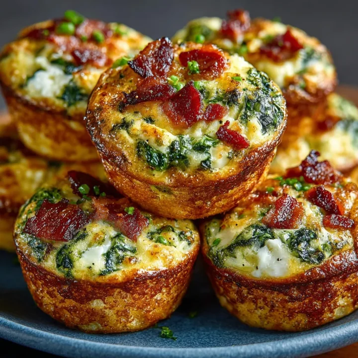 Cheesy Bacon & Spinach Egg Bites