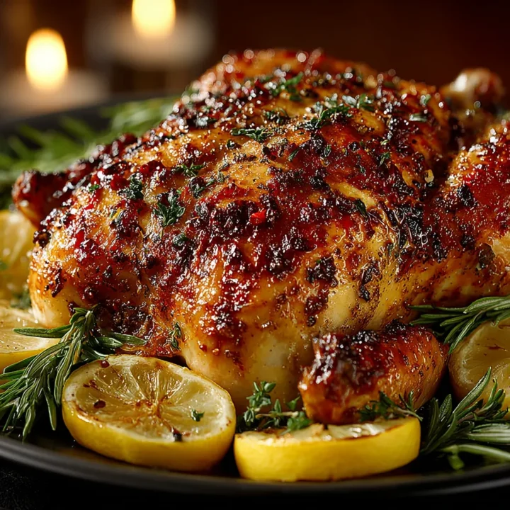 Lemon Garlic Roast Chicken Recipe