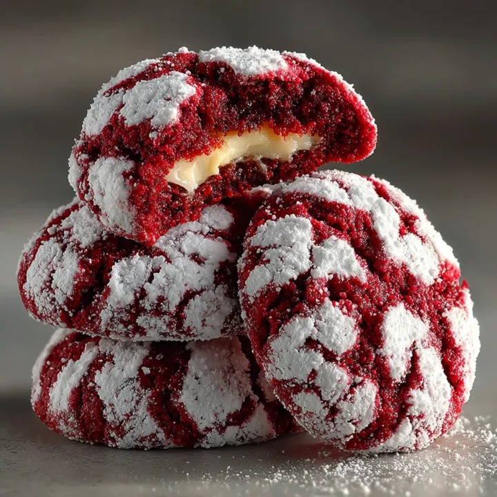 Red Velvet Crinkle Cookies – Festive and Fudgy