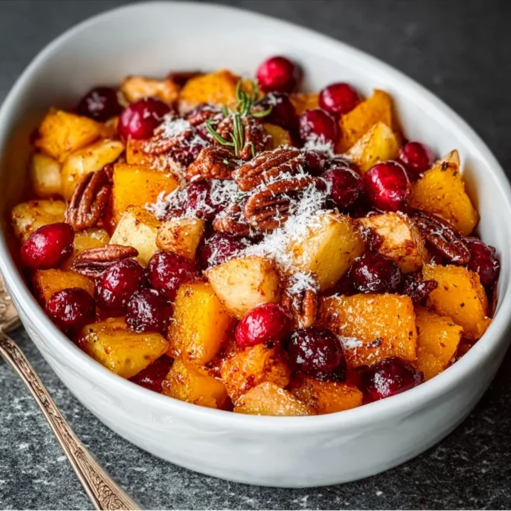 Butternut Squash Apple Cranberry Bake