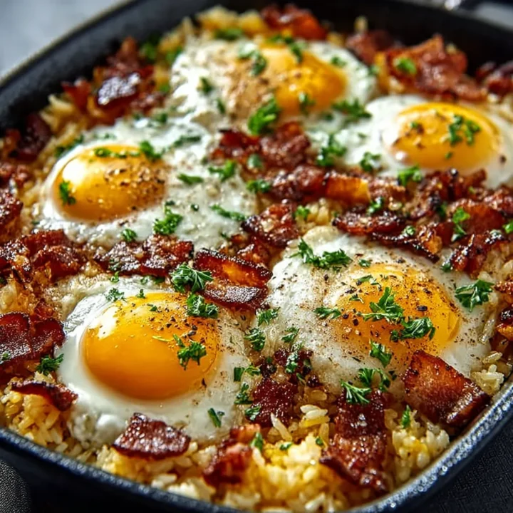 One Pan Breakfast Skillet with Hash Browns and Eggs