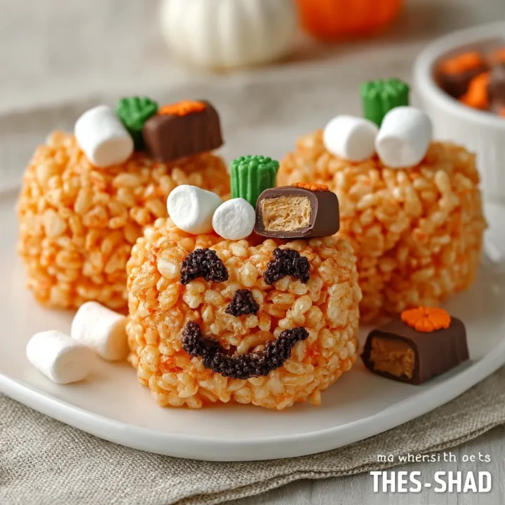Pumpkin Patch Rice Krispie Treats