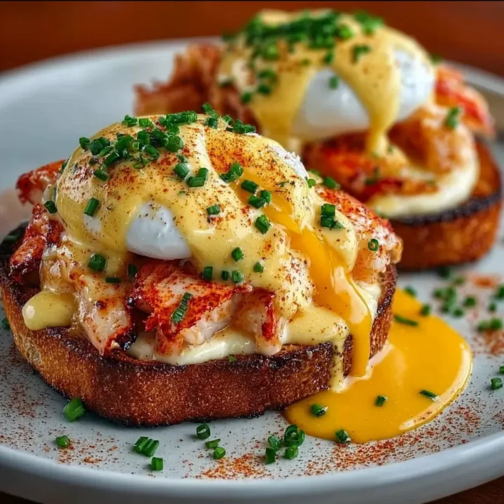 Bay Lobster Eggs Benedict with Cajun Hollandaise