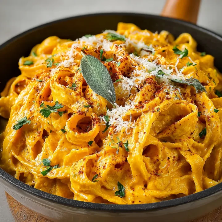 Pumpkin and Sausage Pasta Bake
