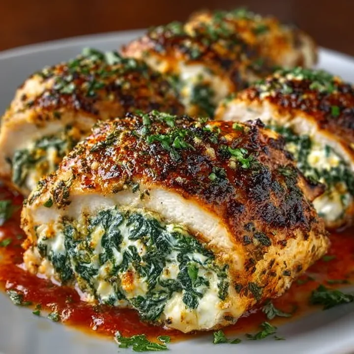 Spinach Ricotta Stuffed Chicken