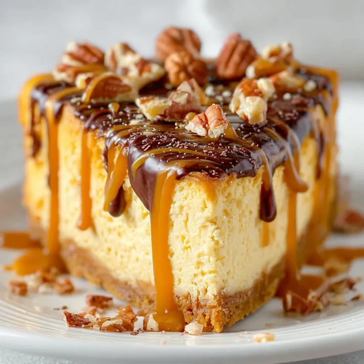Turtle Pumpkin Cheesecake