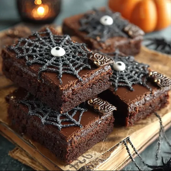 Cute Halloween Desserts: Spellbook Brownies