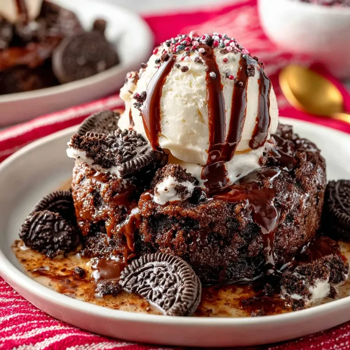 Quick Oreo Dessert Dump Cake