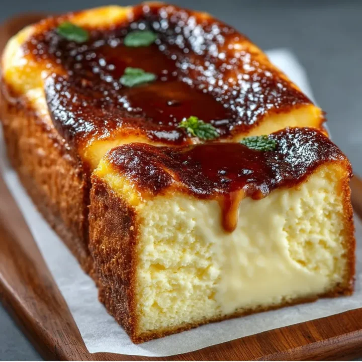 Burnt Basque Cheesecake Loaf Recipe