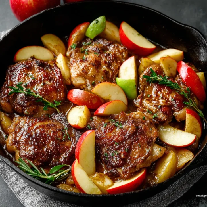 One Pan Chicken with Apples Recipe
