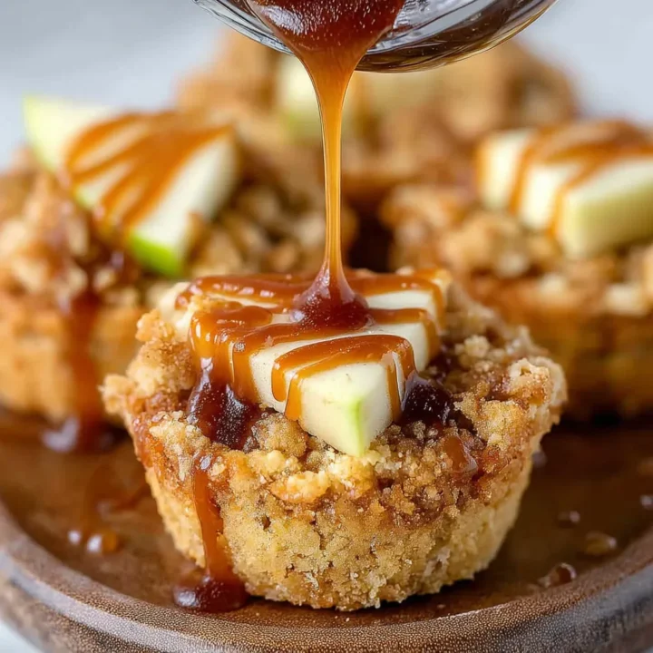 Easy Caramel Apple Crisp Bites