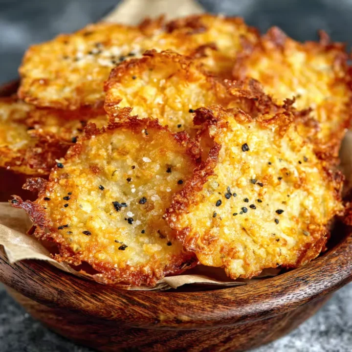 Low-Carb Crispy Cheese Chips