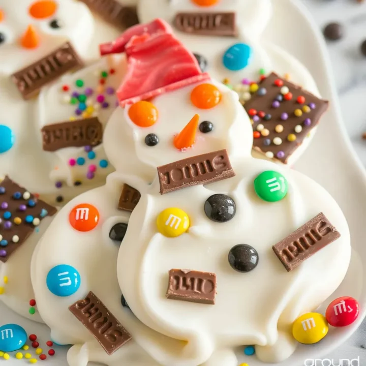 Melted Snowman Chocolate Bark Recipe